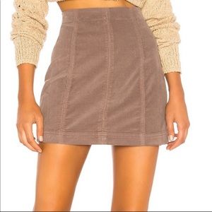 Free People Modern Femme Corduroy Skirt